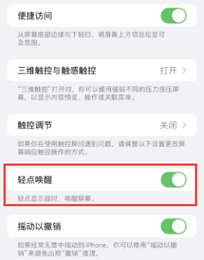 花溪苹果授权维修站分享iPhone轻点无法唤醒怎么办 