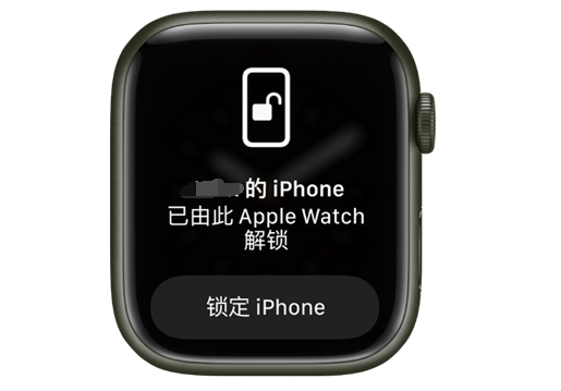 花溪苹果手机维修分享用 AppleWatch 解锁配备面容 ID 的 iPhone方法 