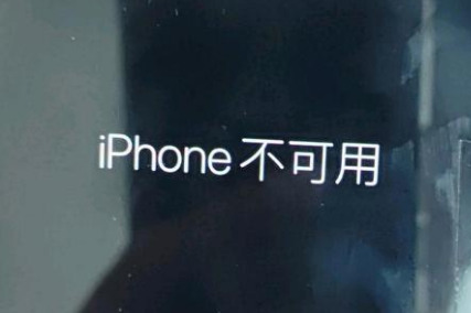 花溪苹果服务网点分享锁屏界面显示“iPhone 不可用”如何解决 